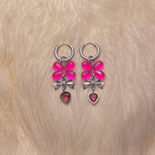 Load image into Gallery viewer, Pink Lace Earrings