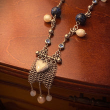 Load image into Gallery viewer, Blueberry Banner Opera Necklace