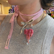 Load image into Gallery viewer, Lovesong Ribbon Heart Necklace