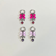 Load image into Gallery viewer, Pink Lace Earrings