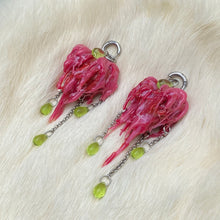 Load image into Gallery viewer, Poisoned Apple Heart Earrings