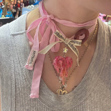 Load image into Gallery viewer, Lovesong Ribbon Heart Necklace