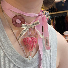 Load image into Gallery viewer, Lovesong Ribbon Heart Necklace