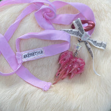 Load image into Gallery viewer, Lovesong Ribbon Heart Necklace