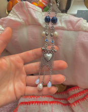 Load image into Gallery viewer, Blueberry Banner Opera Necklace
