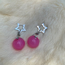 Load image into Gallery viewer, Starfall Pink Bobble earrings
