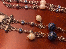 Load image into Gallery viewer, Blueberry Banner Opera Necklace
