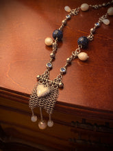 Load image into Gallery viewer, Blueberry Banner Opera Necklace
