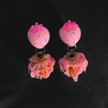 Load image into Gallery viewer, Strawberry Bubblegum Earrings
