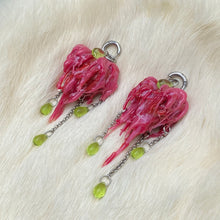 Load image into Gallery viewer, Poisoned Apple Heart Earrings
