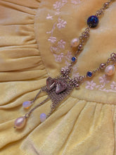 Load image into Gallery viewer, Blueberry Banner Opera Necklace
