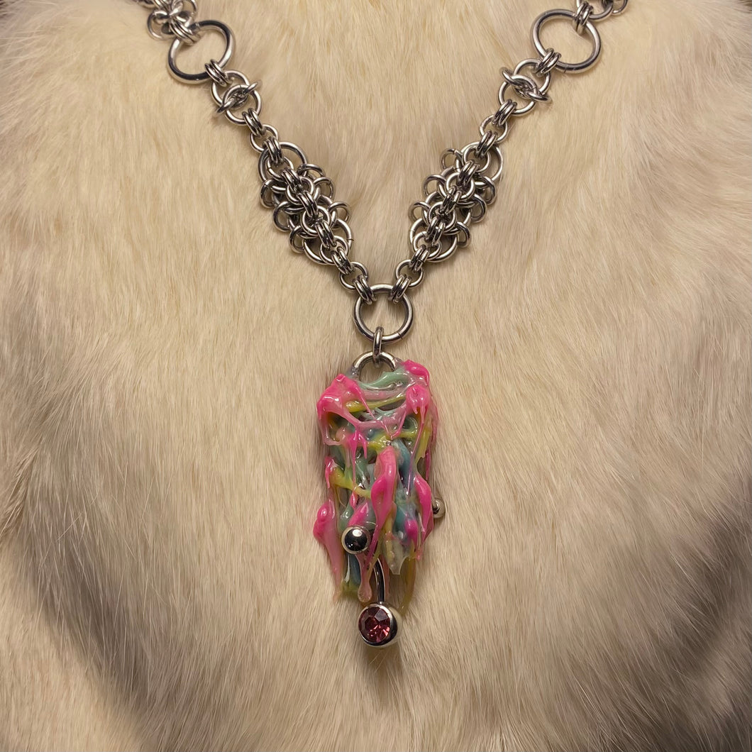 Electric Organism Chainmail Necklace