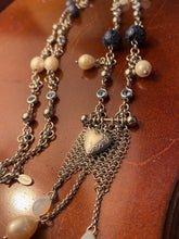 Load image into Gallery viewer, Blueberry Banner Opera Necklace
