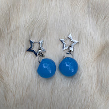 Load image into Gallery viewer, Starfall Blue Bobble Earrings
