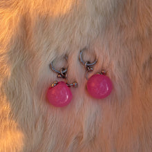 Load image into Gallery viewer, Pierced Pink Bobble Earrings
