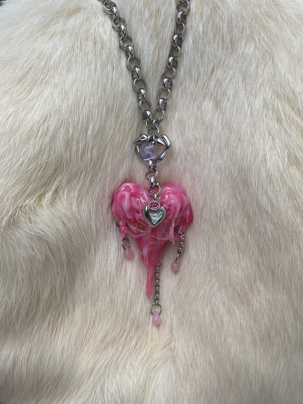 Dripping Magic Heart Pendant