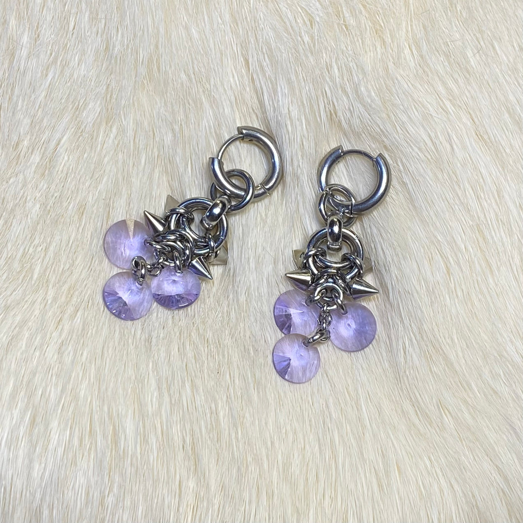 Lilac Viper Earrings