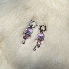 Load image into Gallery viewer, Lilac Chandelier Earrings
