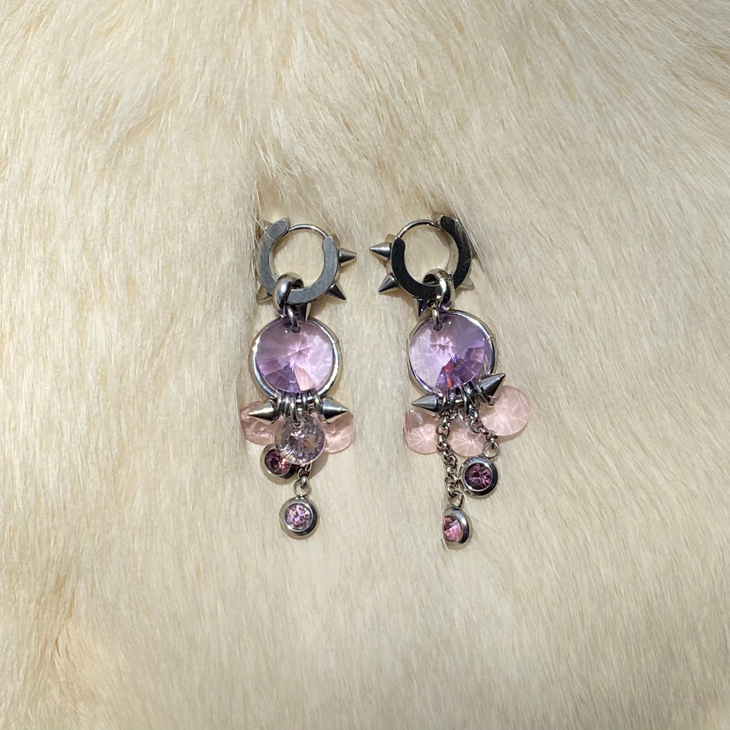 Lilac Chandelier Earrings